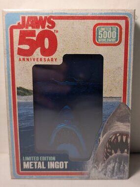 Jaws 50th Anniversary Poster Medallion Official Collectible Metal Figurine
